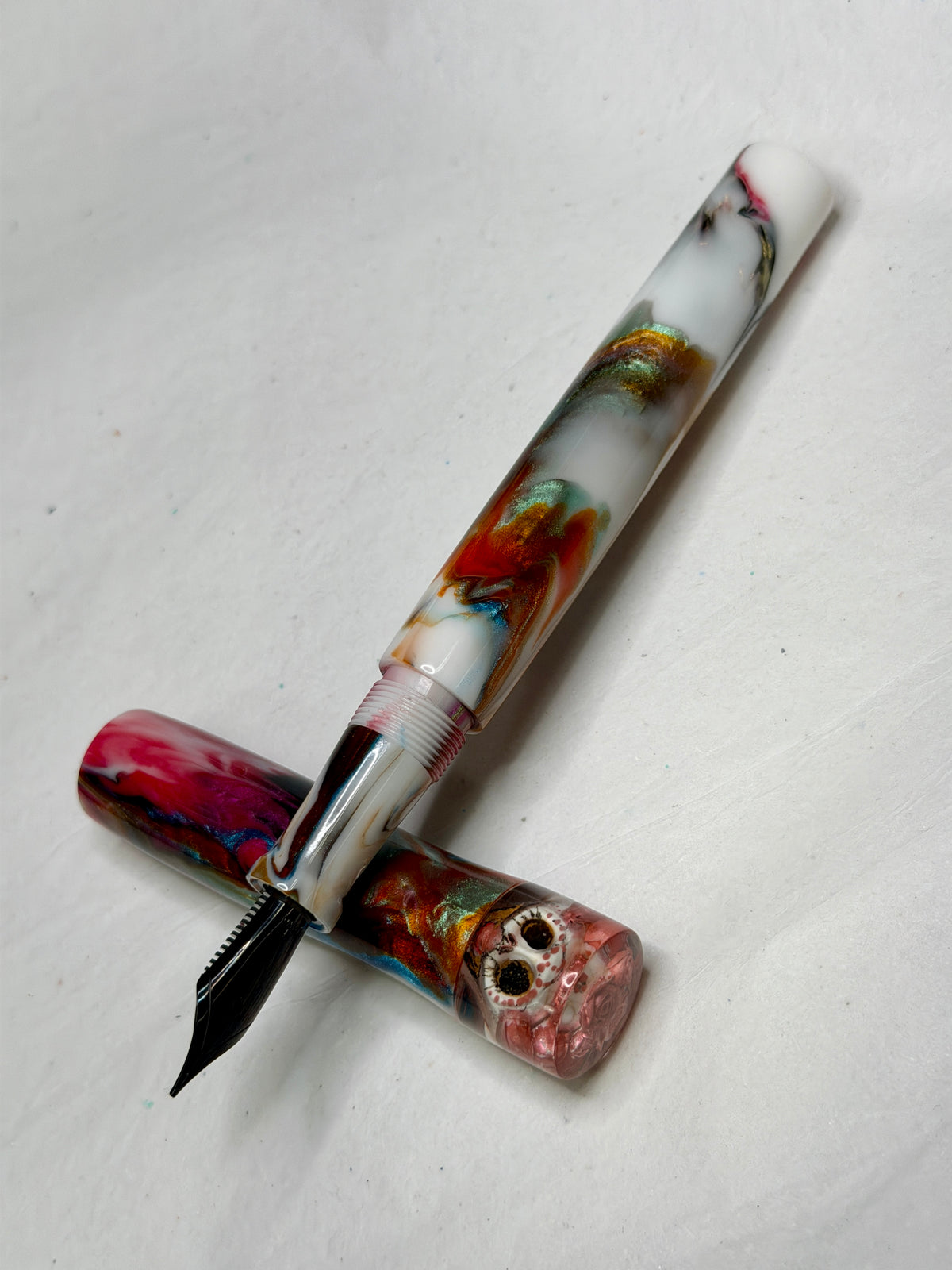 La Catrina Skull Fountain Pen