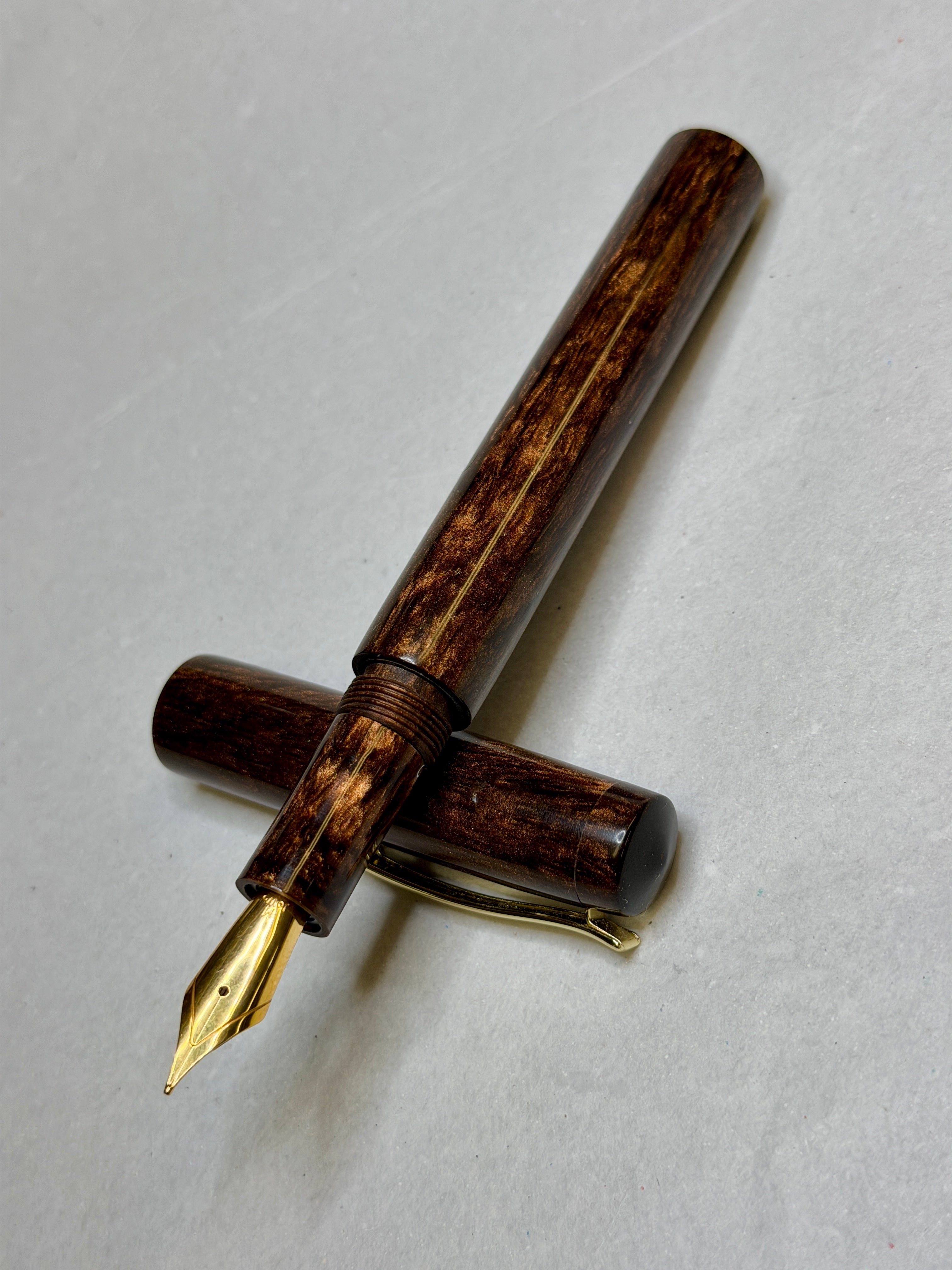 Chocolate Pearl Alpha Fountain Pen