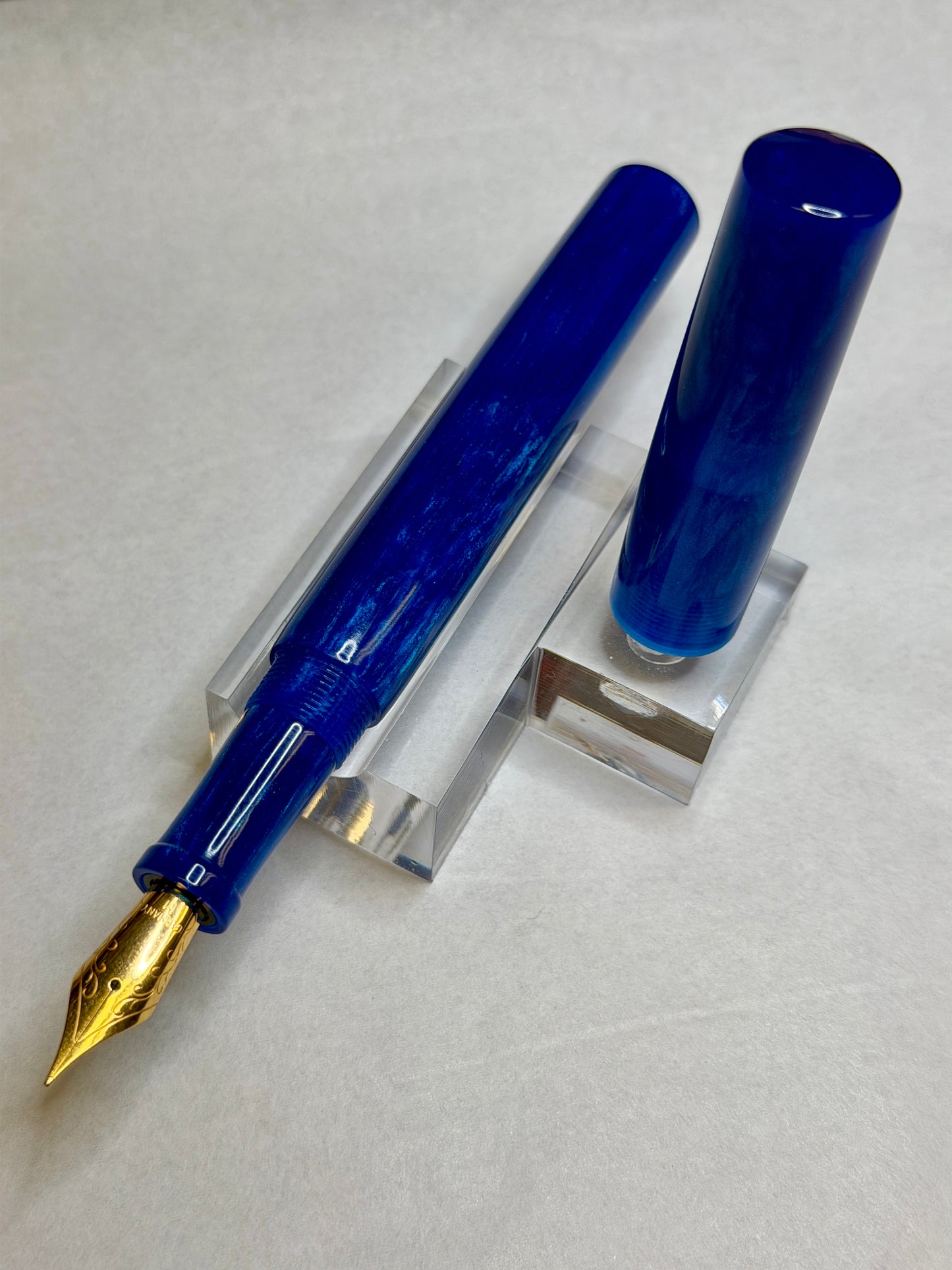 Custom Blue Fountain Pen