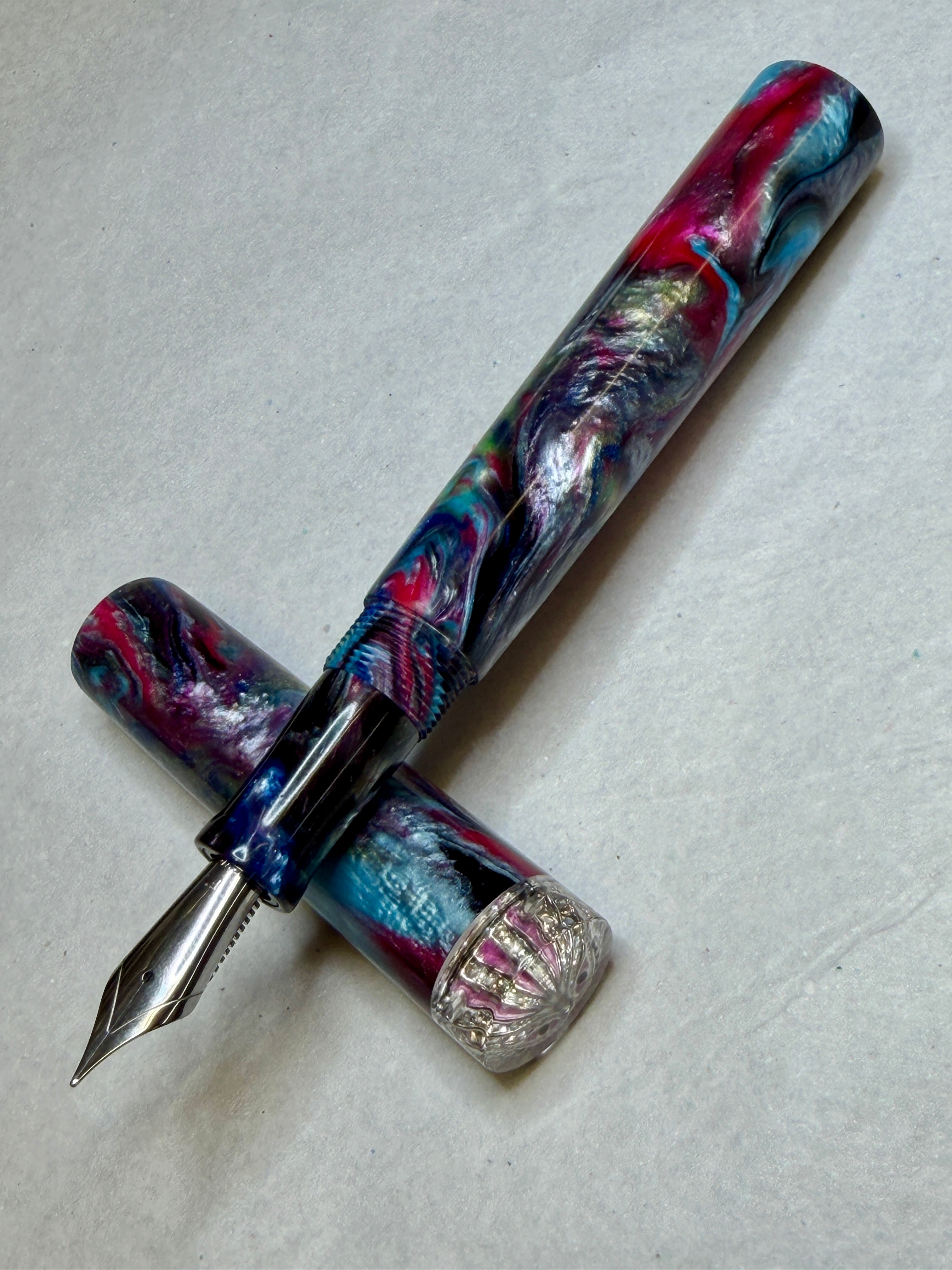 Harlequin Cheshire Cat Alpha Fountain Pen