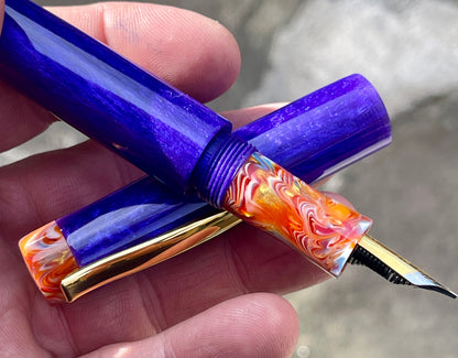 Plum Crazy Purple Pen with clip