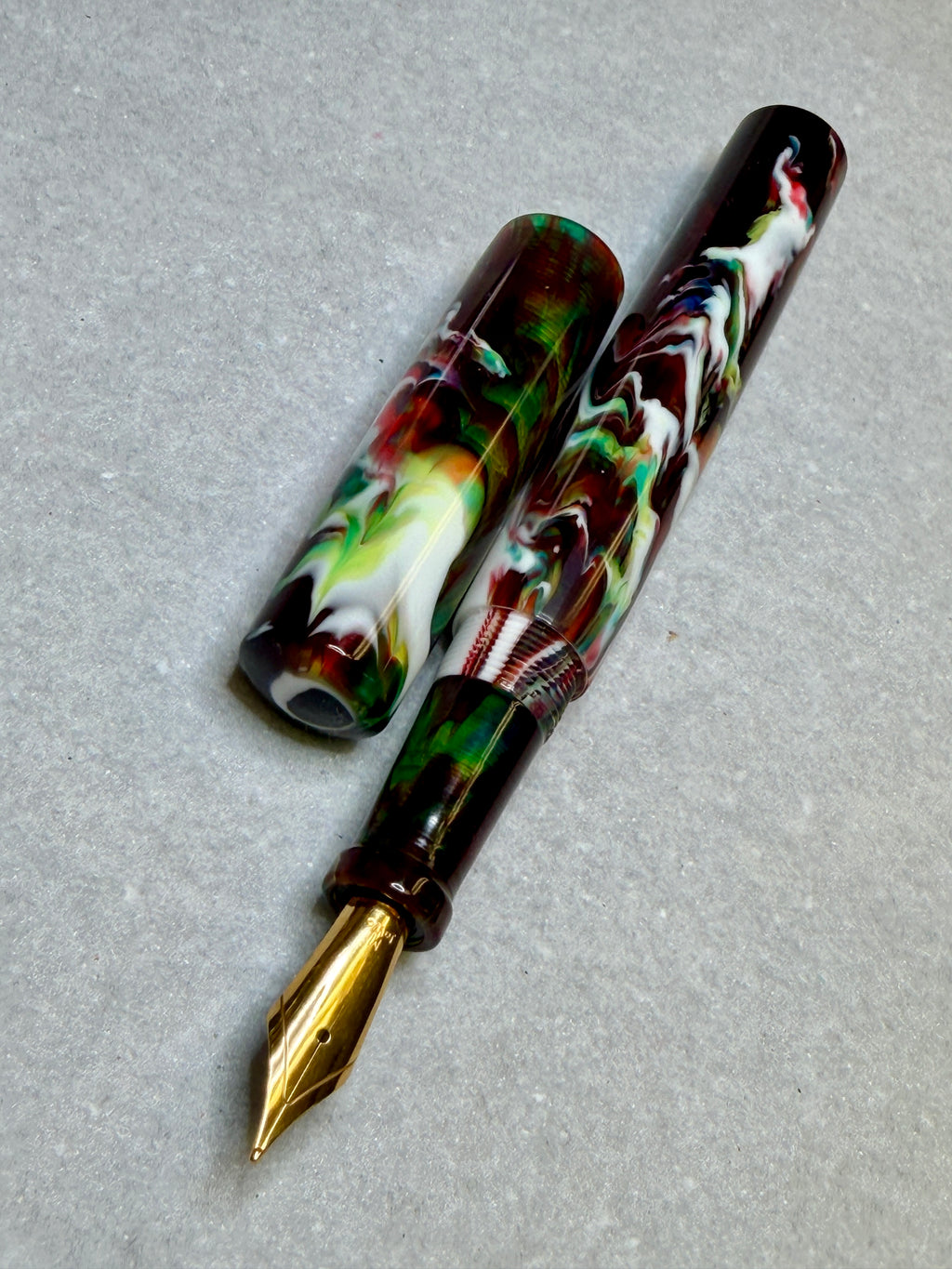 PMJ Bog Wood Alpha Fountain Pen