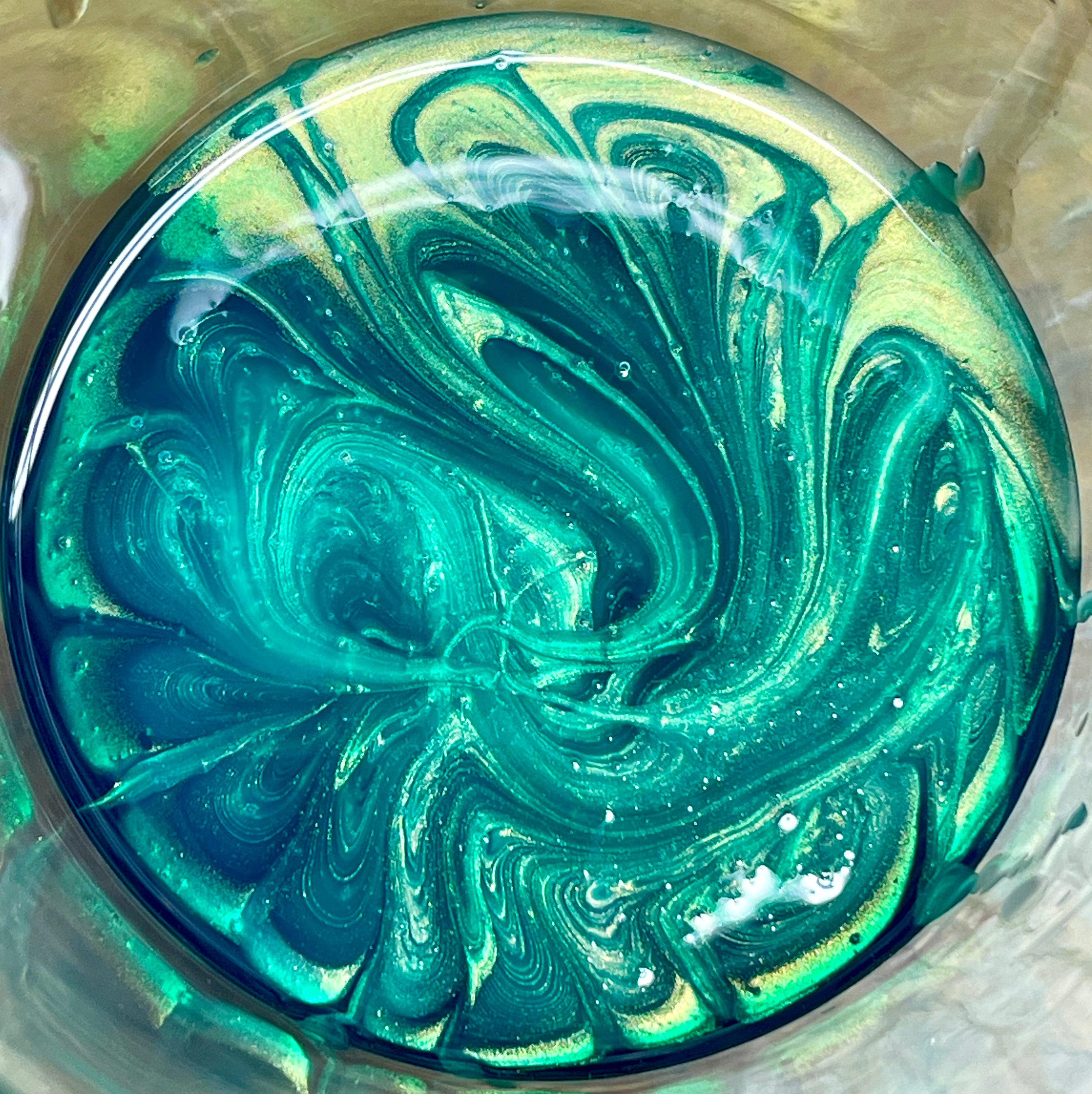 Z - Teal Abalone Swirl Blank