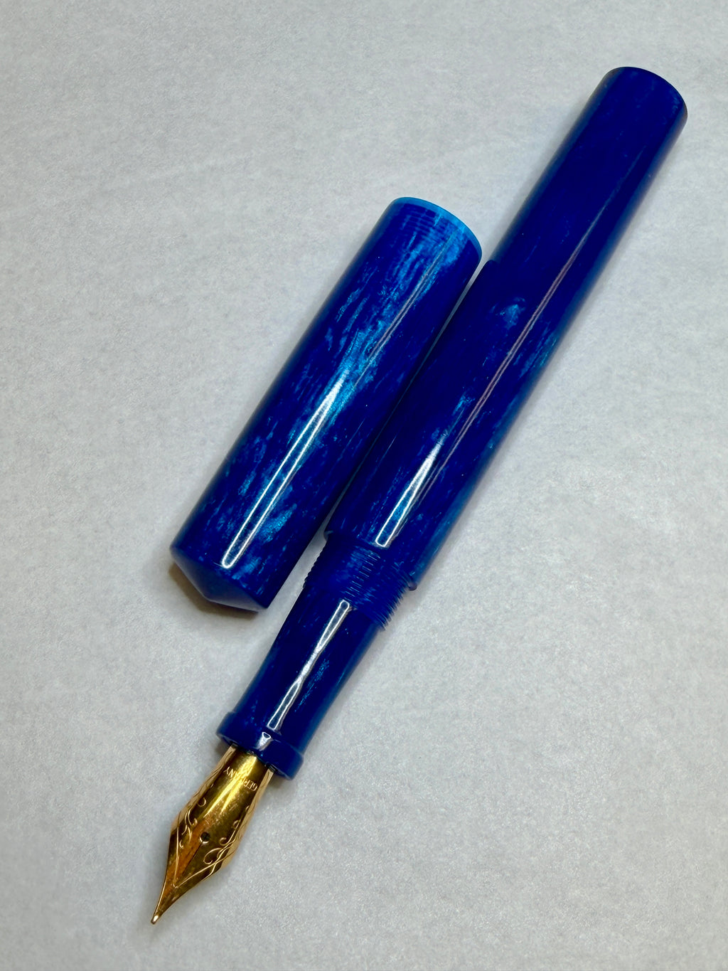 Custom Blue Alpha Fountain Pen