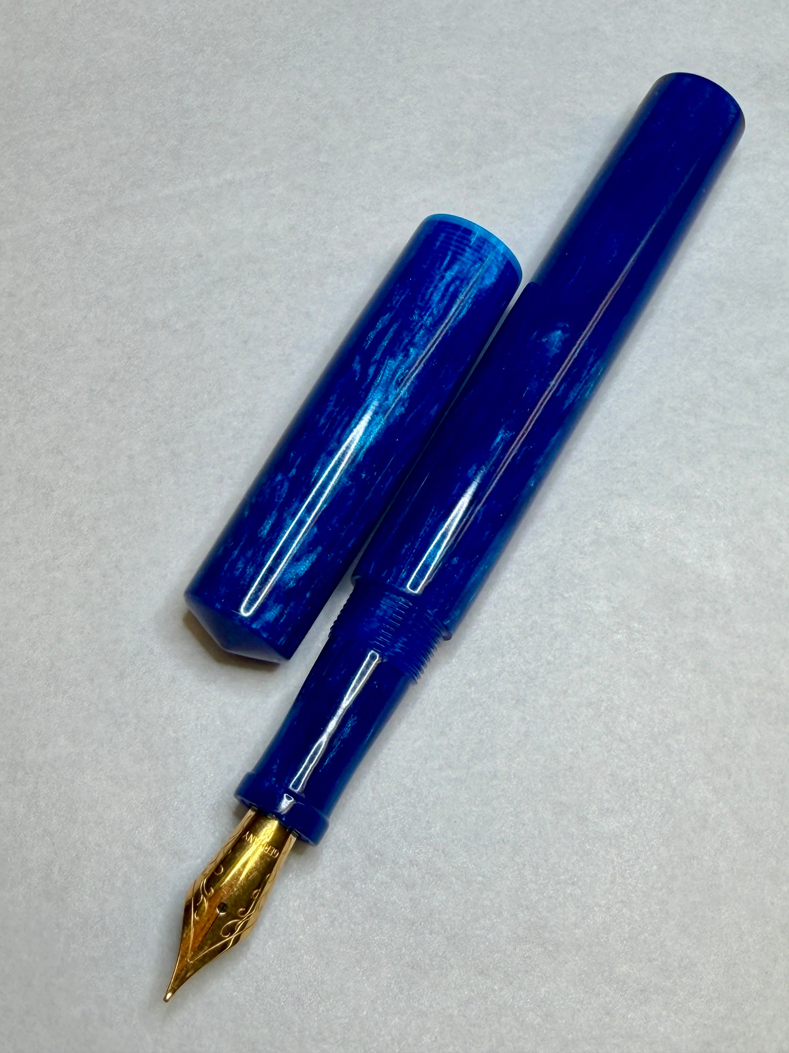 Custom Blue Alpha Fountain Pen