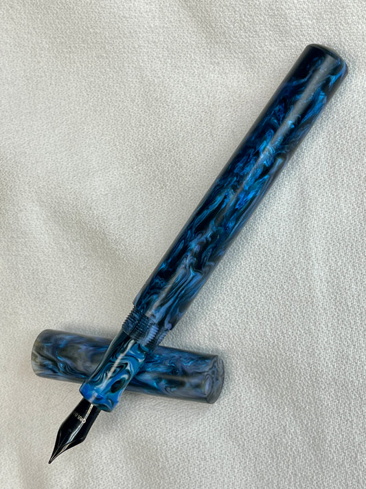 Z - Black & Blue Abalone Fountain Pen