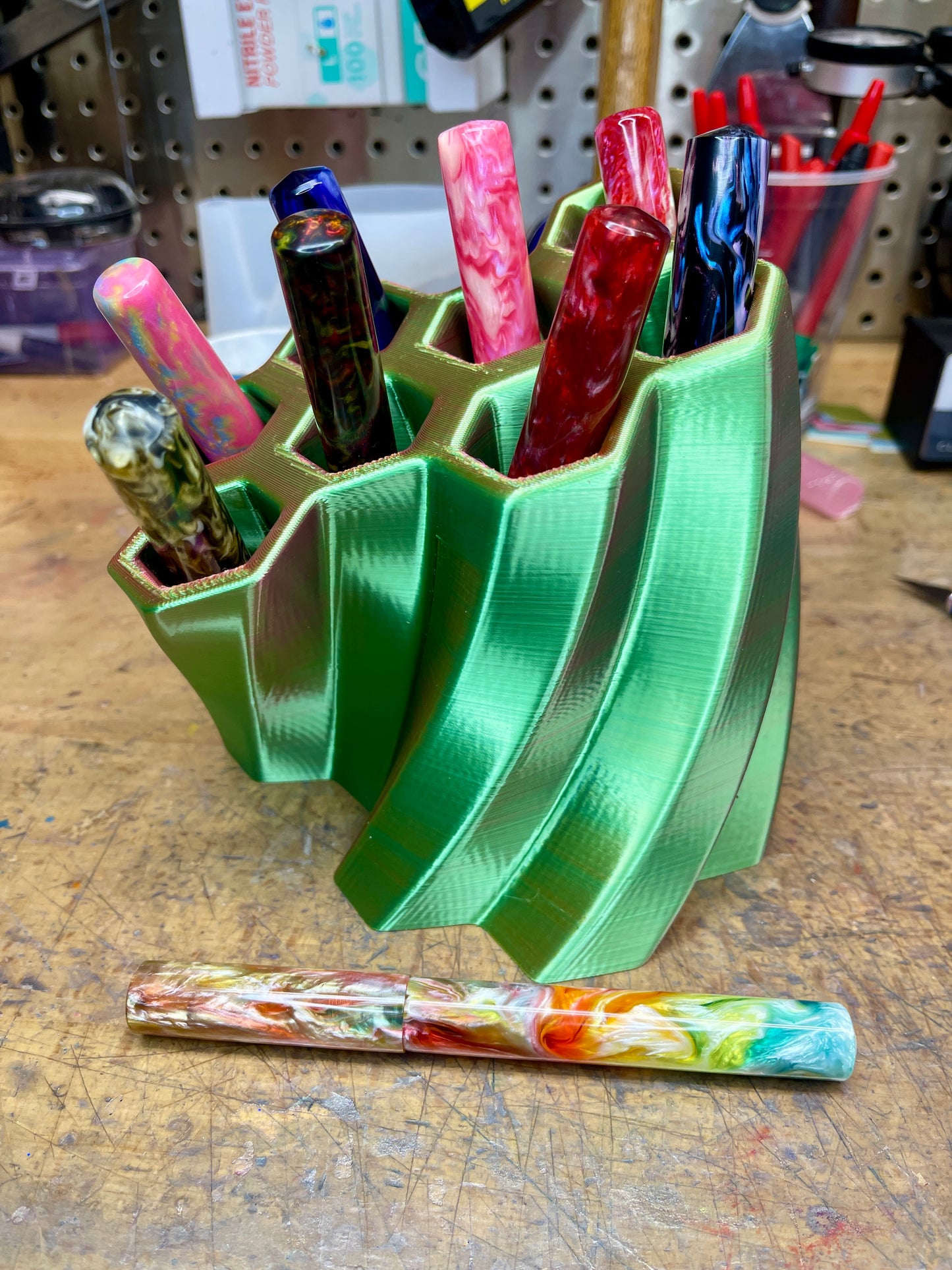 Large 3D Printed Color-Shifting Pen Holder