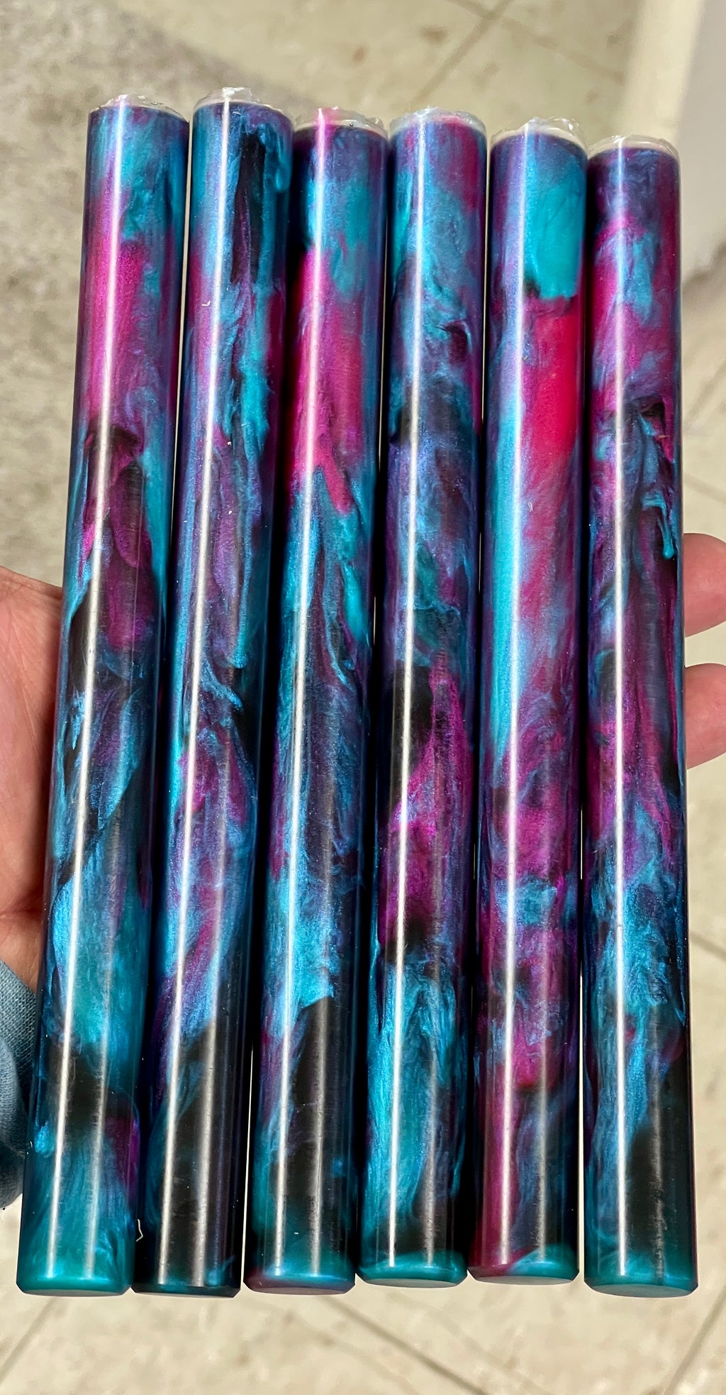 When Pink Met Teal Blank