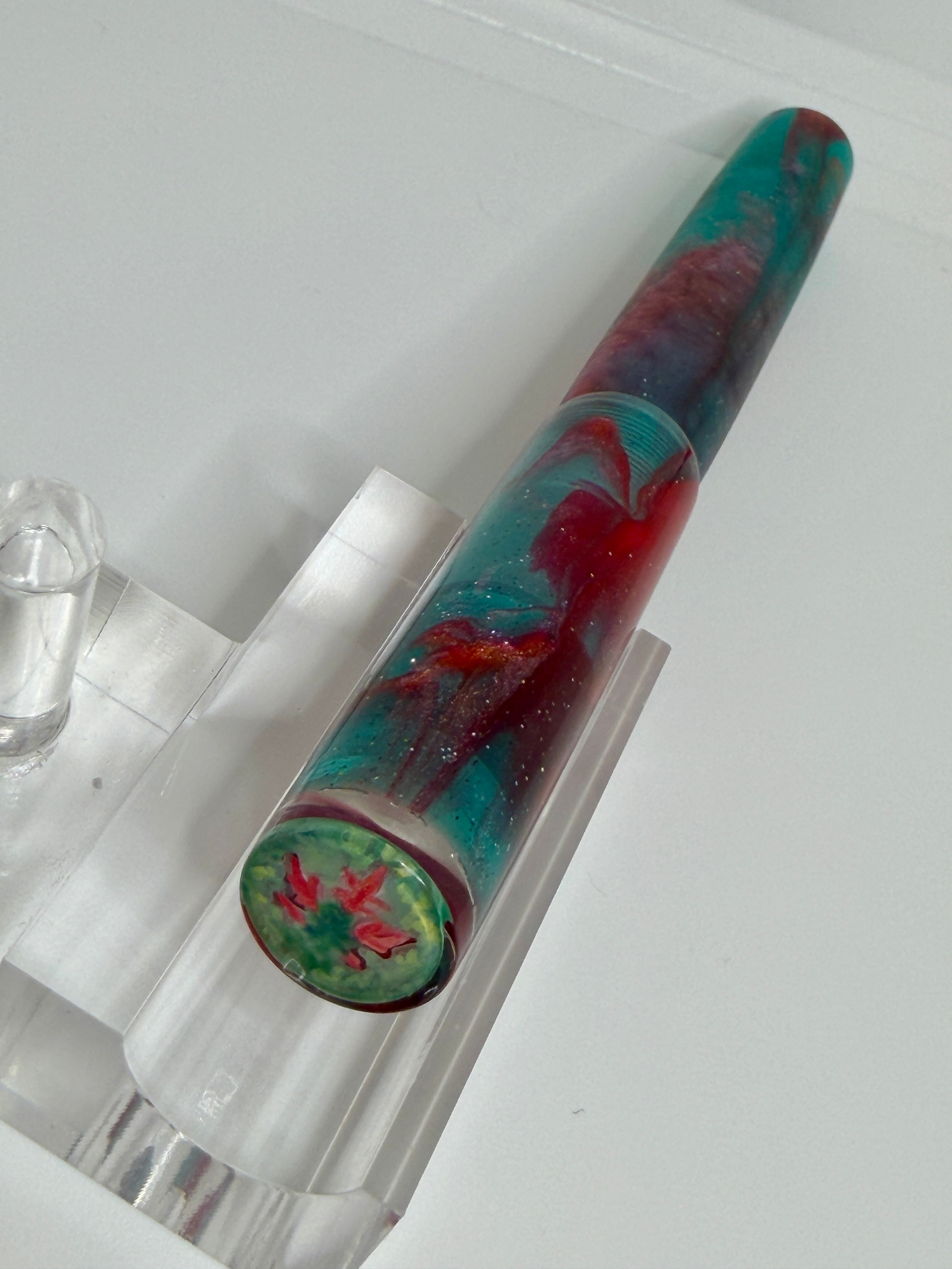 Christmas Cactus Alpha Fountain Pen